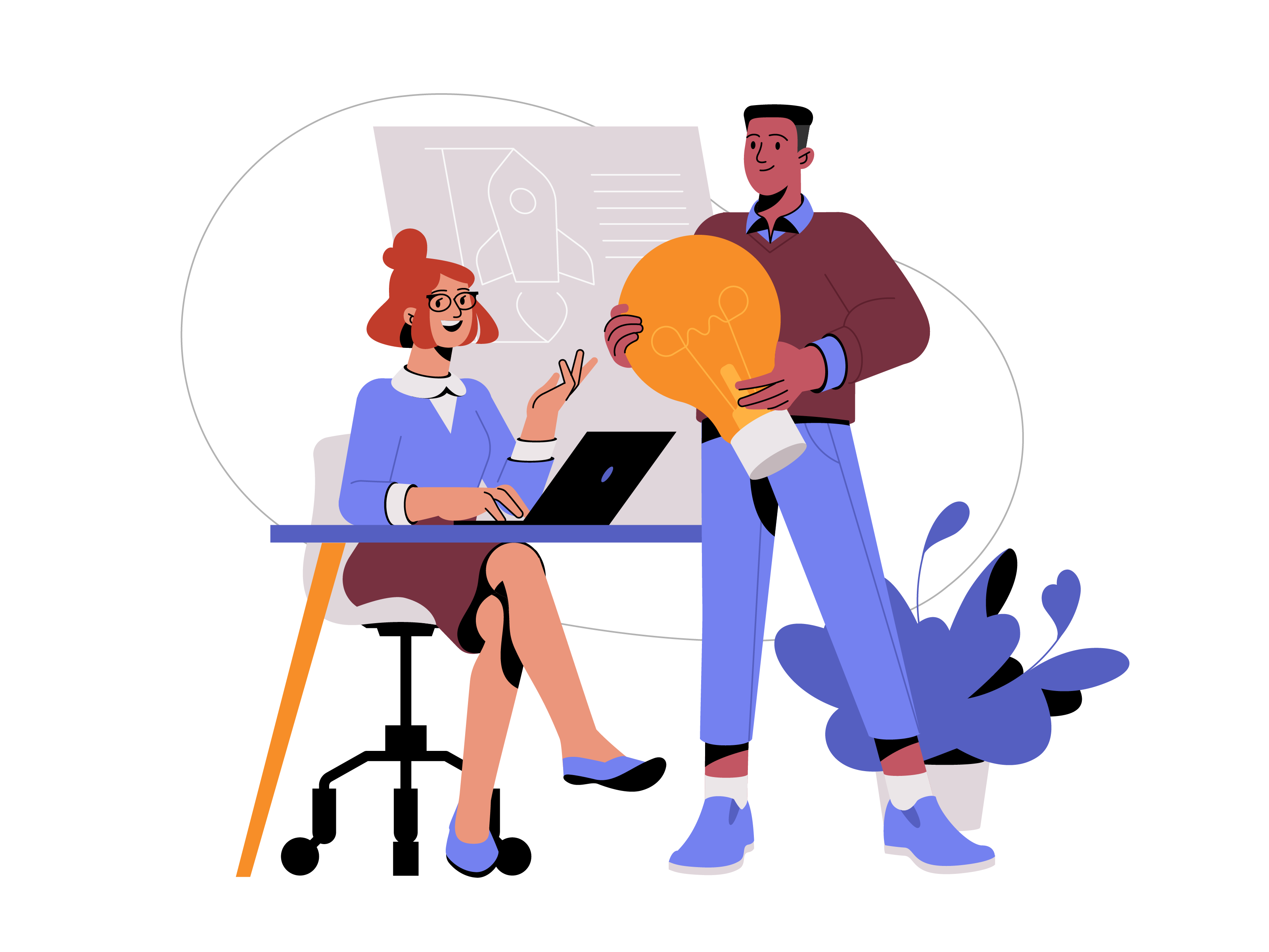Illustration of multiple Company profiles on one platform